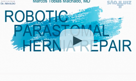 Robotic parastomal hernia repair